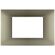 Placca 3P Tecnopolimero 12x8cm Champagne compatibile Vimar Plana 6970597464100 6003-13 EL1962
