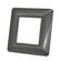 Placca 2 posti grigio scuro compatibile Bticino Matix 0793541338076 EL3150