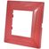 Placca in tecnopolimero 2 posti color rosso corallo compatibile Vimar Plana 6970597463165 6002-15 EL002