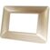 Placca in tecnopolimero 3P champagne compatibile Matix 6970311027185 8003-07 2P Mtx Bticino Matix