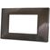 Placca in tecnopolimero 3 posti color bronzo compatibile Vimar Plana 6970597464131 6003-7 EL271