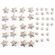Stella glitterata dimensioni assortite 15/35mm colore argento 45 pezzi 8719987715273 KP2096
