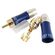 Connettore RCA maschio contatti placcati oro B9056