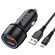 Caricabatterie per auto 2xUSB con cavo Lightning JH004 6924042123424 F4130