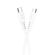 Cavo per ricarica e sincronizzazione USB type C - type C 1m bianco PD100W 5A JA043