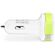 Caricabatteria per Auto 3-Outputs 6A 2xUSB/USB-C™ Bianco/Verde CH-024WH 8717534026155 ND9242