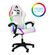 Sedia da gaming bianca con illuminazione LED RGB CH008