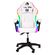 Sedia da gaming bianca con illuminazione LED RGB CH008