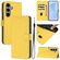 Custodia a portafoglio in pelle PU per Samsung Galaxy S25 5G con cordino giallo limone EDA007228703K B2034