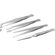 Kit di 4 pinzette di precisione in metallo da 110 mm 4040849771019 77101 F1678