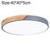 Plafoniera LED rotonda da soffitto effetto legno 40 cm grigia 24W 3CCT EDA002470203D 8055598010315 B7987