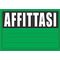 Cartello Affittasi in PVC - 2 colori disponibili Z777