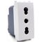 Presa bivalente 16A 250V bianca compatibile Vimar Arké 0793541340284 EL208