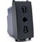 Presa bivalente 16A 250V nero compatibile Vimar Arké 0793541340307   918N EL270