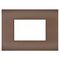 Placca 3 posti bronzo compatibile Vimar Arké 0793541339622 R9003-14 EL342
