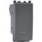 Pulsante unipolare grigio con spia compatibile Vimar Arké 0793541339875 965G EL364