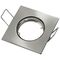 Supporto quadrato per faretto GU10 da incasso 80x80 argento satinato 6972538045706 2012950 EL712