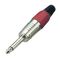 Connettore Jack 6.3mm mono - rosso B9086