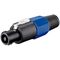 Connettore speakon 4 poli blu E9145