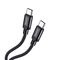Cavo per ricarica e sincronizzazione type C 1m 5A nero JA034 F2030 usb-c tipo c type-c