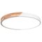 Plafoniera LED rotonda da soffitto effetto legno 40 cm bianca 24W 3CCT EDA002470203G 8055598010322 E9203